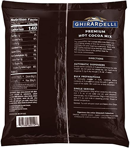 Ghirardelli Chocolate Premium Indulgence Hot Cocoa Mix for Adults during Winter Evening Relaxation Warmth and Comfort 32