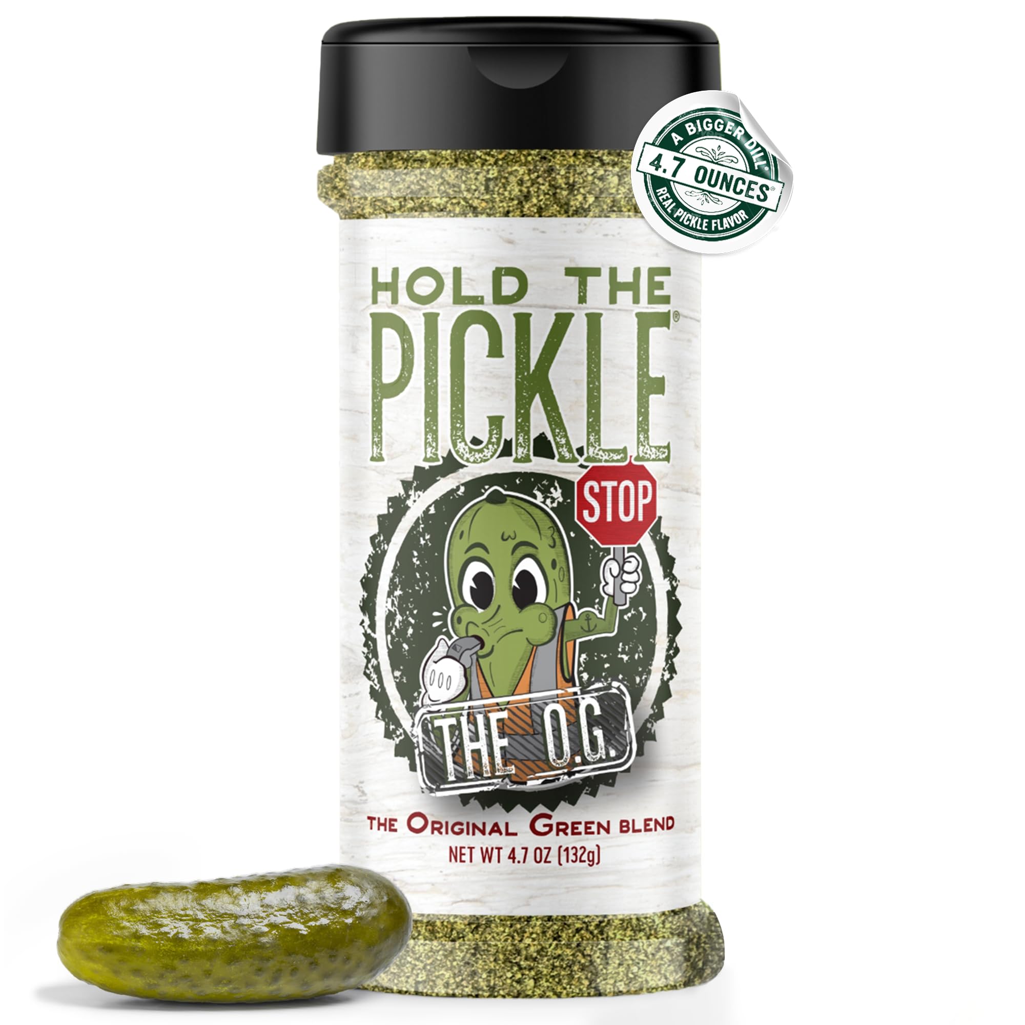 Original Green Flavor Dill Pickle Seasoning for Popcorn - Vegan, Non-GMO, Gluten Free, Kosher Certified, |7 Oz Shaker
|